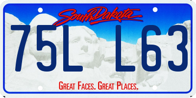 SD license plate 75LL63