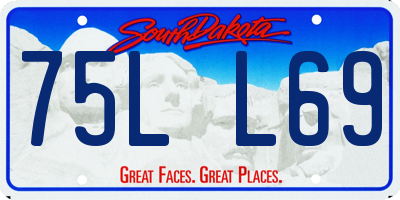 SD license plate 75LL69