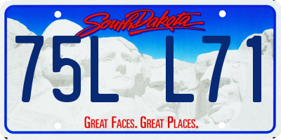 SD license plate 75LL71