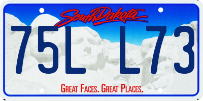 SD license plate 75LL73