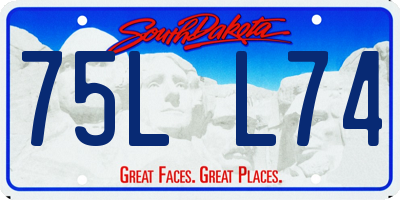 SD license plate 75LL74