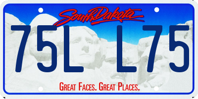 SD license plate 75LL75