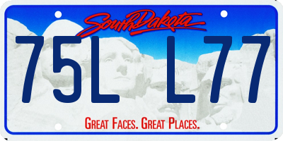SD license plate 75LL77