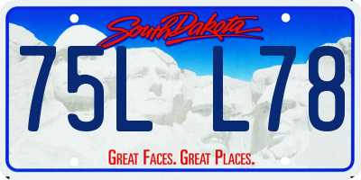 SD license plate 75LL78
