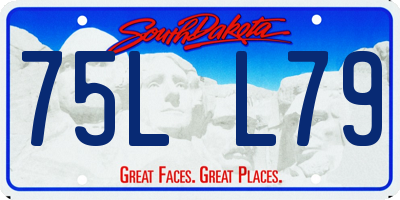 SD license plate 75LL79