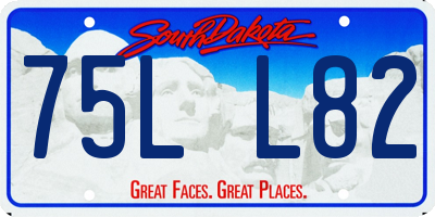 SD license plate 75LL82