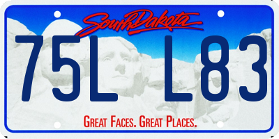 SD license plate 75LL83