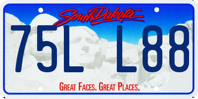 SD license plate 75LL88