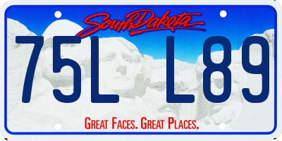 SD license plate 75LL89