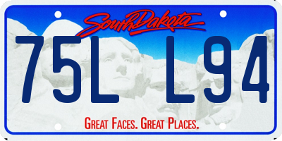 SD license plate 75LL94