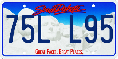 SD license plate 75LL95