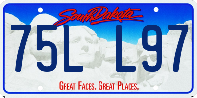 SD license plate 75LL97