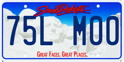 SD license plate 75LM00
