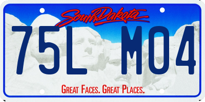 SD license plate 75LM04