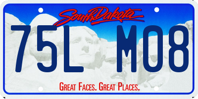 SD license plate 75LM08