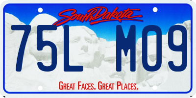 SD license plate 75LM09
