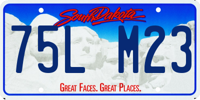 SD license plate 75LM23