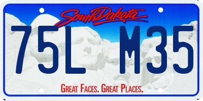 SD license plate 75LM35