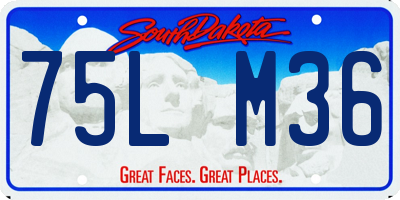 SD license plate 75LM36