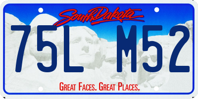 SD license plate 75LM52