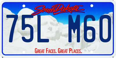 SD license plate 75LM60
