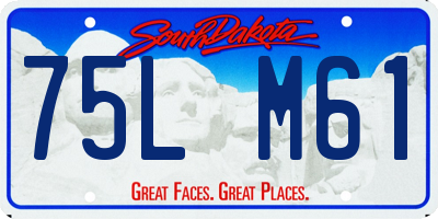 SD license plate 75LM61