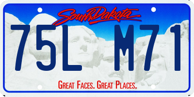 SD license plate 75LM71