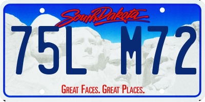 SD license plate 75LM72