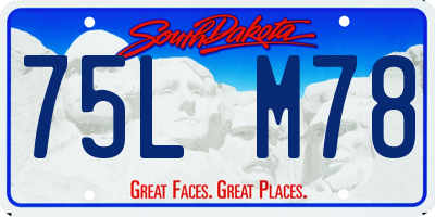 SD license plate 75LM78