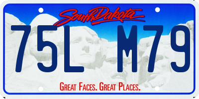 SD license plate 75LM79