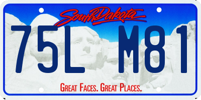 SD license plate 75LM81