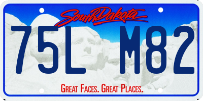 SD license plate 75LM82