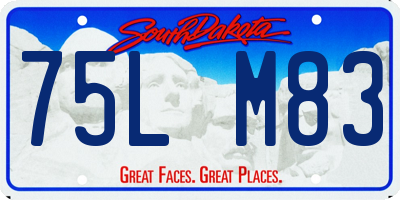 SD license plate 75LM83