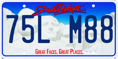 SD license plate 75LM88
