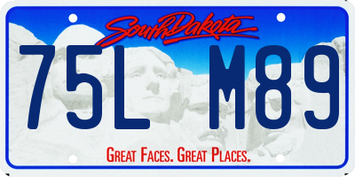 SD license plate 75LM89
