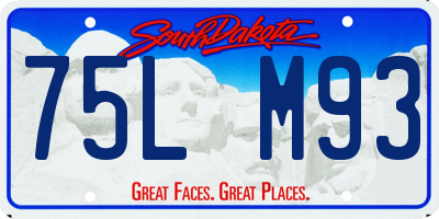 SD license plate 75LM93