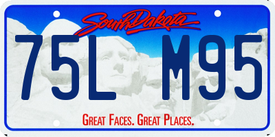 SD license plate 75LM95
