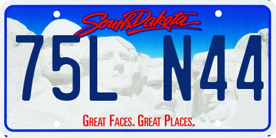 SD license plate 75LN44