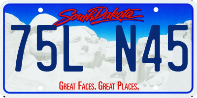 SD license plate 75LN45
