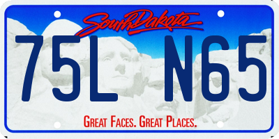 SD license plate 75LN65