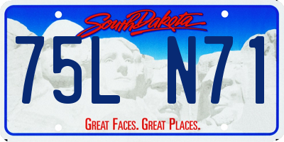 SD license plate 75LN71