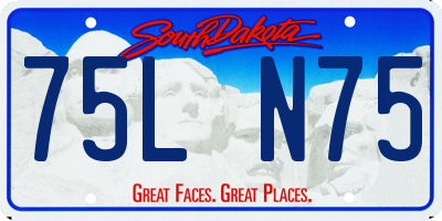 SD license plate 75LN75