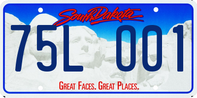 SD license plate 75LO01