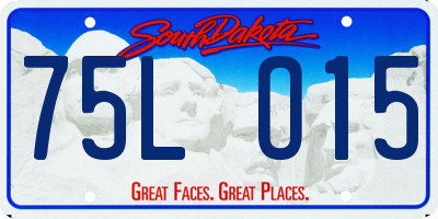 SD license plate 75LO15