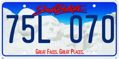 SD license plate 75LO70
