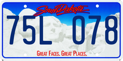 SD license plate 75LO78