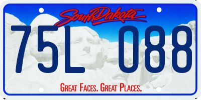 SD license plate 75LO88