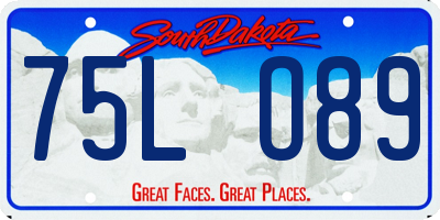 SD license plate 75LO89