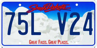 SD license plate 75LV24