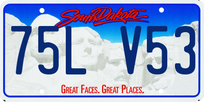 SD license plate 75LV53